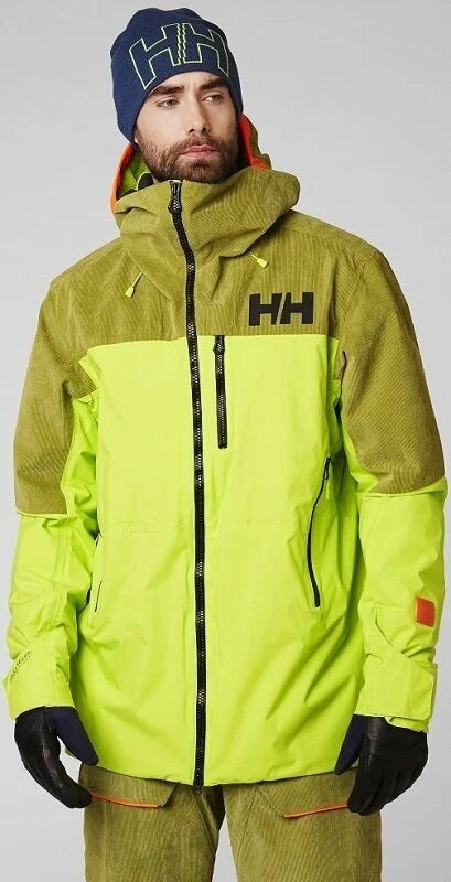 Helly Hansen Men's Straightline & Sogn Bib Cargo Skisæt Herre - Azid Lime / Black -
