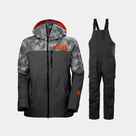 Helly Hansen Men's Straightline & Sogn Bib Cargo Skisæt Herre - Quiet Shade Camo / Black - 2XL