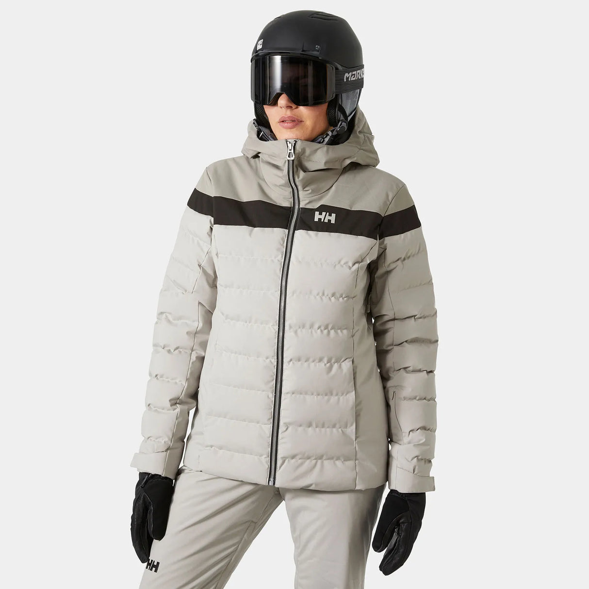Helly Hansen Women's Imperial Puffy Ski Jacket Skijakke Dame - Mellow Grey - Mellow Grey