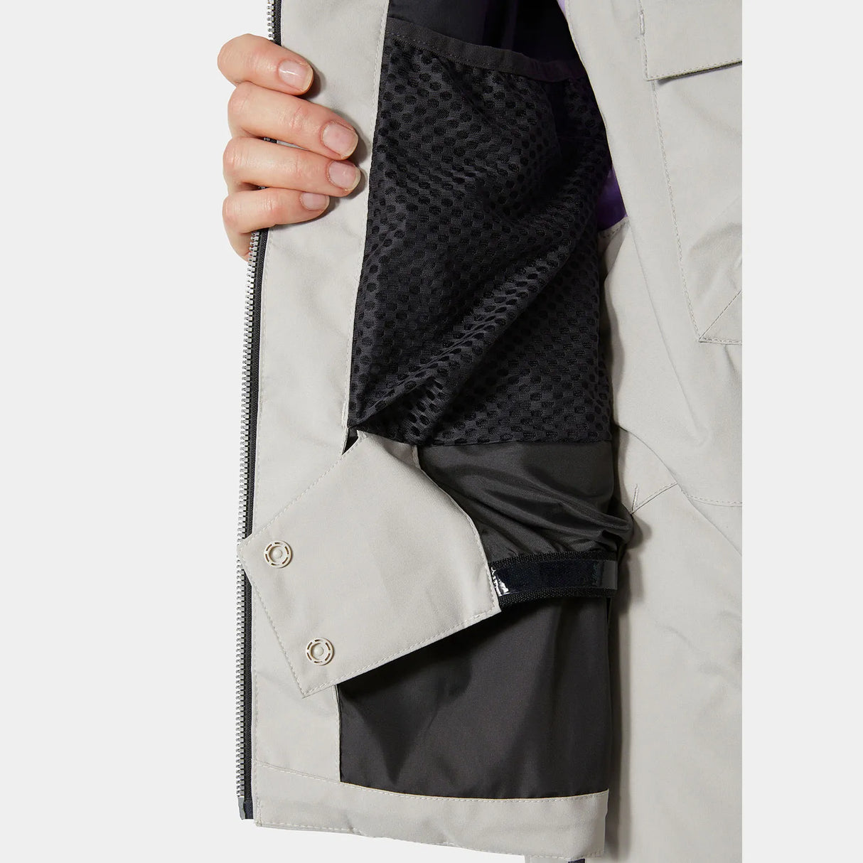 Helly Hansen Women's Imperial Puffy Ski Jacket Skijakke Dame - Mellow Grey -