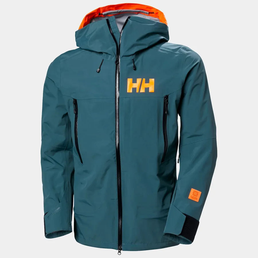 Helly Hansen Men’s Sogn Shell 2.0 & Cargo Skisæt Herre - Dark Creek / Neon Orange -