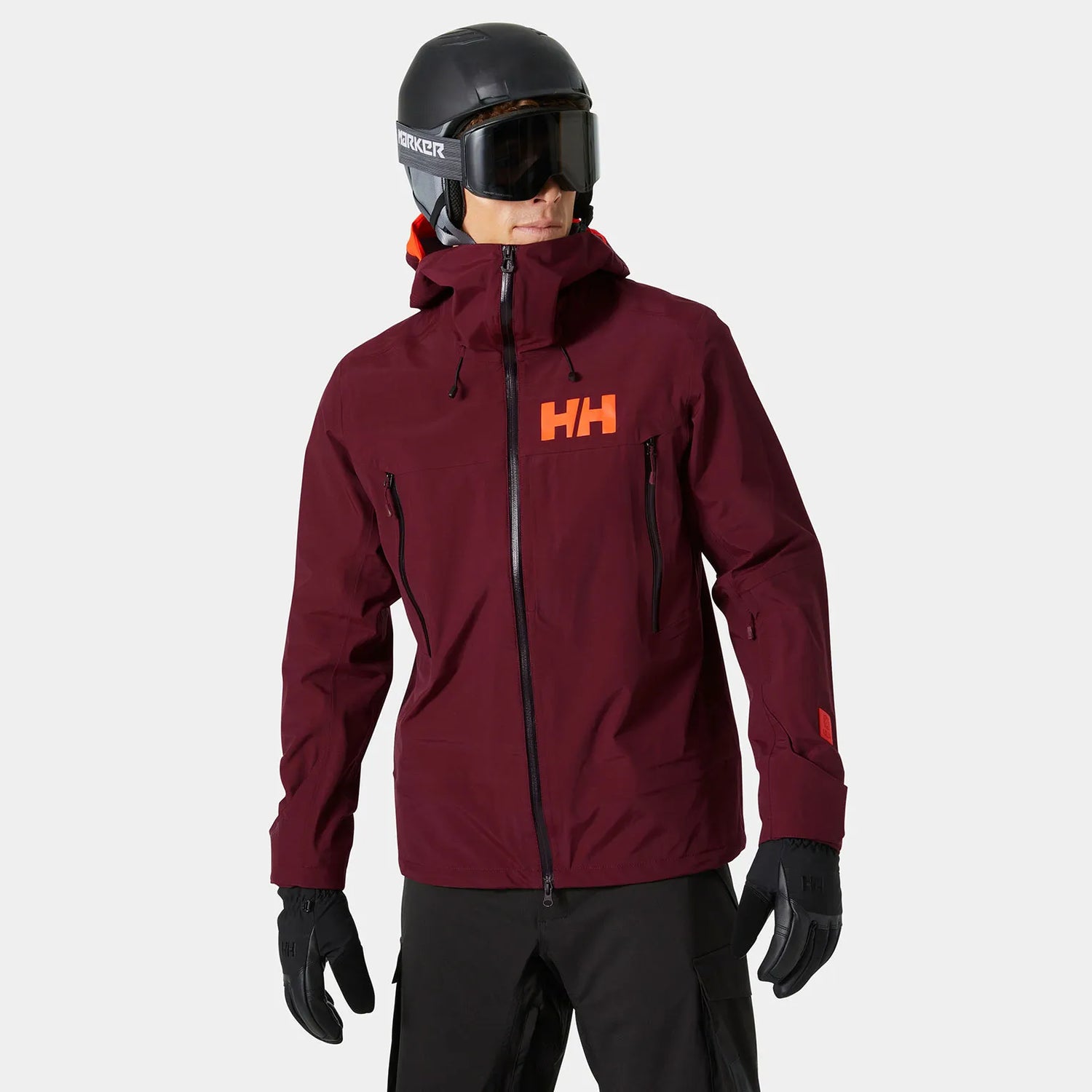 Helly Hansen Men’s Sogn Shell 2.0 & Cargo Skisæt Herre - Hickory / Neon Orange -