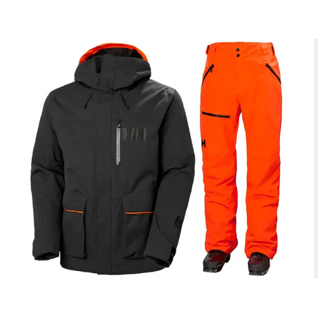 Helly Hansen Men's Kickinghorse / Sogn Skisæt Herre - Black / Neon Orange - 2XL