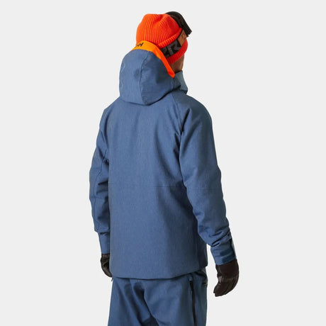 Helly Hansen Men's Powderface / Sogn Skisæt Herre - Deep Fjord / Neon Orange -