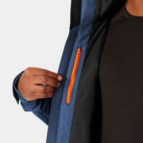 Helly Hansen Men's Powderface / Sogn Skisæt Herre - Deep Fjord / Neon Orange -