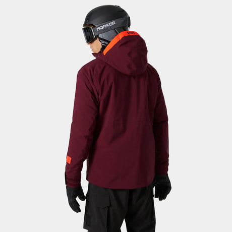 Helly Hansen Men's Powderface / Sogn Skisæt Herre - Hickory / Neon Orange -