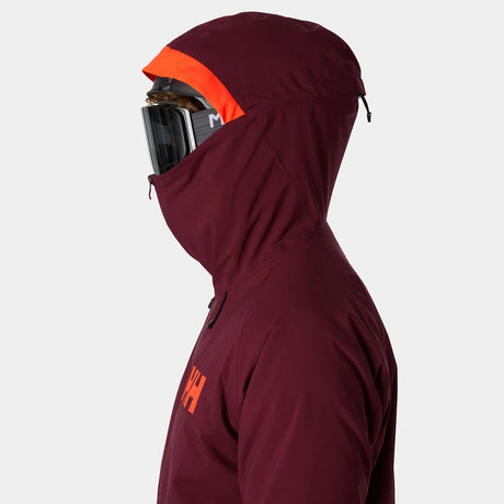Helly Hansen Men's Powderface / Sogn Skisæt Herre - Hickory / Neon Orange -