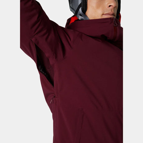Helly Hansen Men's Powderface / Sogn Skisæt Herre - Hickory / Neon Orange -