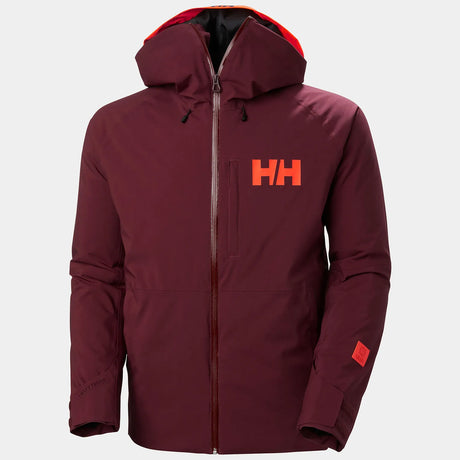 Helly Hansen Men's Powderface / Sogn Skisæt Herre - Hickory / Neon Orange -