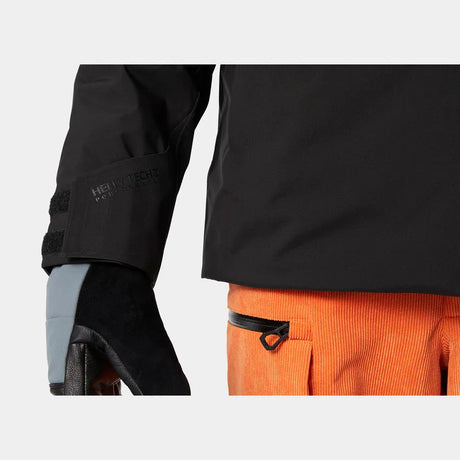 Helly Hansen Men's Powderface / Sogn Skisæt Herre - Black / Neon Orange -