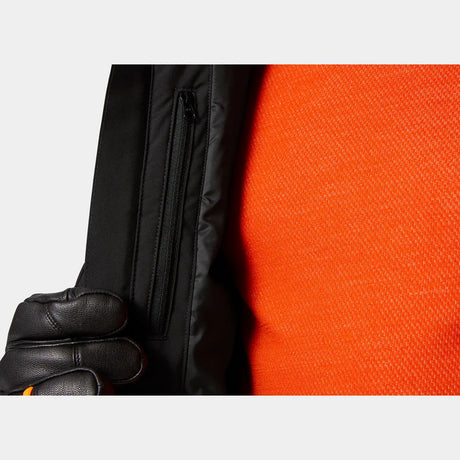 Helly Hansen Men's Powderface / Sogn Skisæt Herre - Black / Neon Orange -