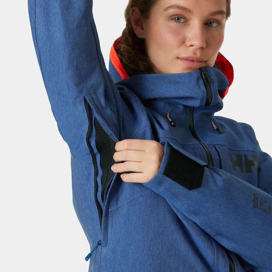 Helly Hansen Women's Powderqueen 3.0 Ski Jacket Skijakke Dame - Deep Fjord -