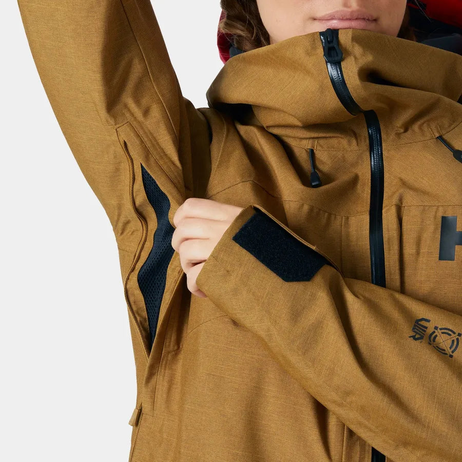 Helly Hansen Women’s Powderqueen Skisæt Dame - Lynx / Black -