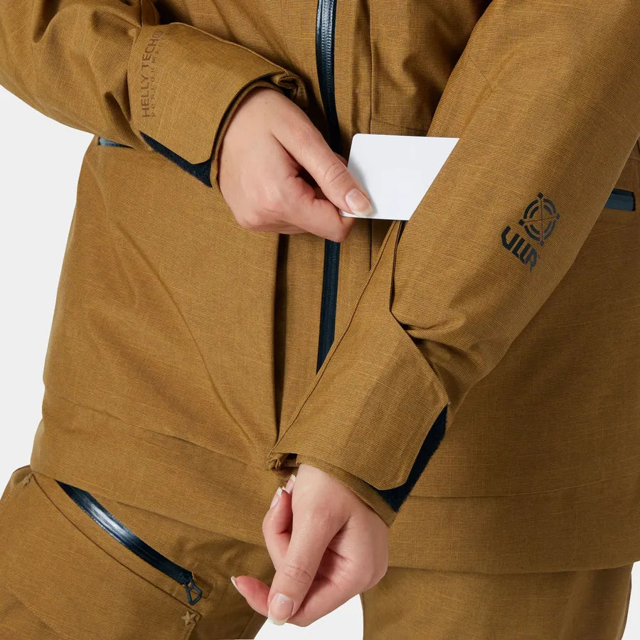 Helly Hansen Women’s Powderqueen Skisæt Dame - Lynx / Black -