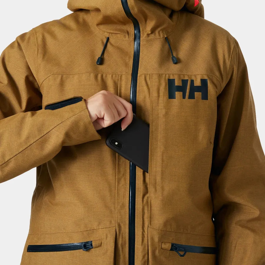 Helly Hansen Women’s Powderqueen Skisæt Dame - Lynx / Black -