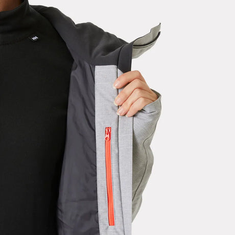 Helly Hansen Women’s Powderqueen Skisæt Dame - Grey Melange / Black -