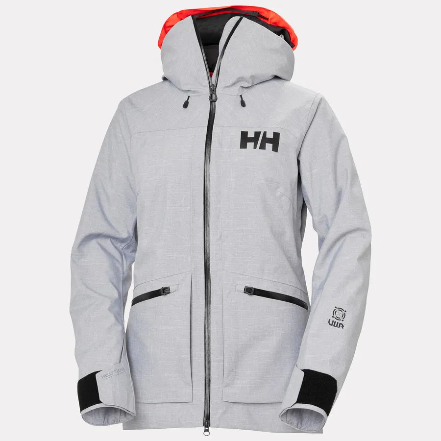 Helly Hansen Women's Powderqueen 3.0 Ski Jacket Skijakke Dame - Grey Melange -