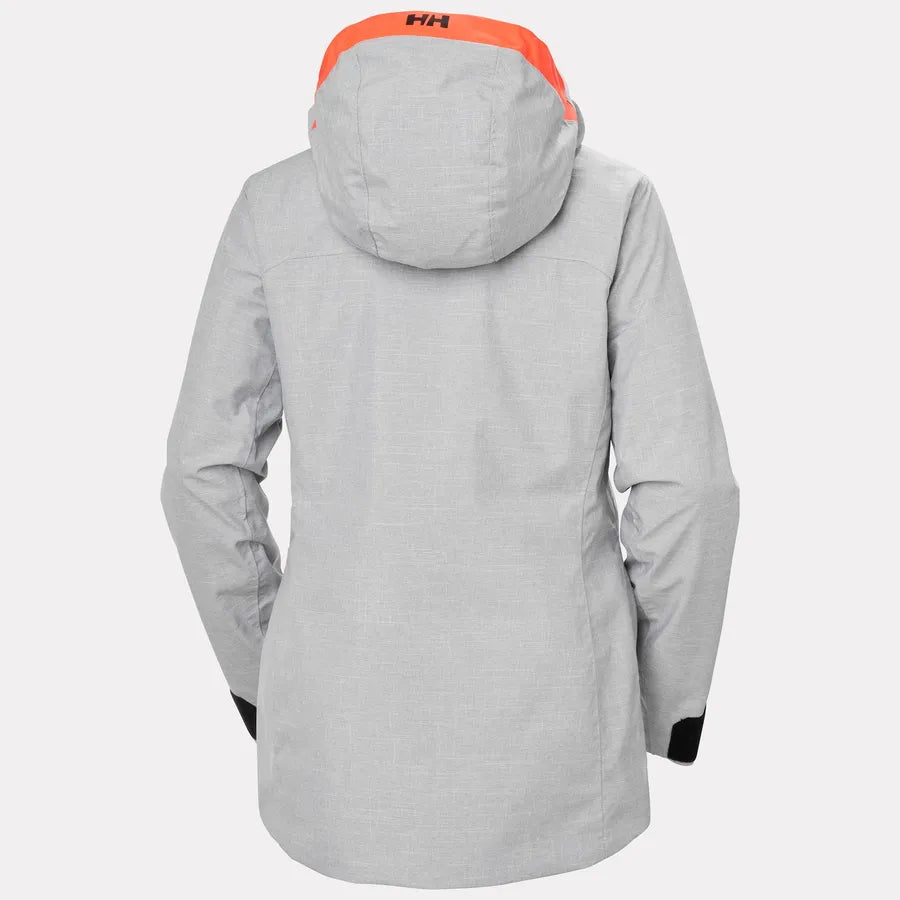 Helly Hansen Women's Powderqueen 3.0 Ski Jacket Skijakke Dame - Grey Melange -