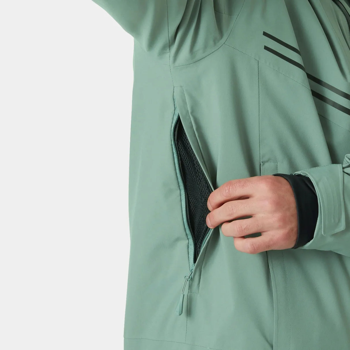 Helly Hansen Men's Alpha Skisæt Herre - Cactus / Dark Creek -