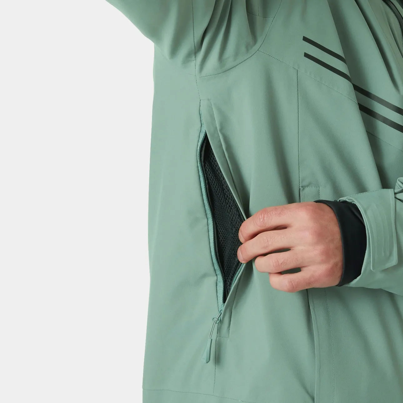 Helly Hansen Men's Alpha Skisæt Herre - Cactus / Dark Creek -