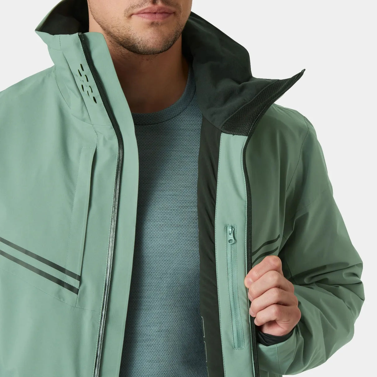 Helly Hansen Men's Alpha Skisæt Herre - Cactus / Dark Creek -