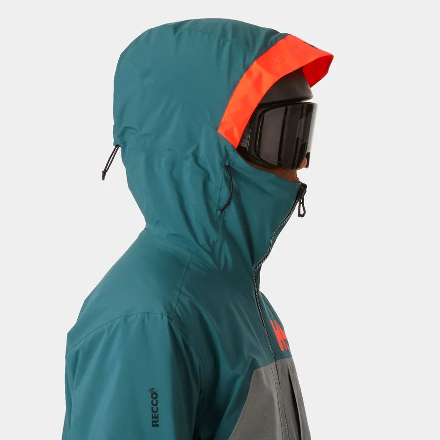 Helly Hansen Men's Straightline 2.0 / Sogn Skisæt Herre - Dark Creek / Neon Orange -