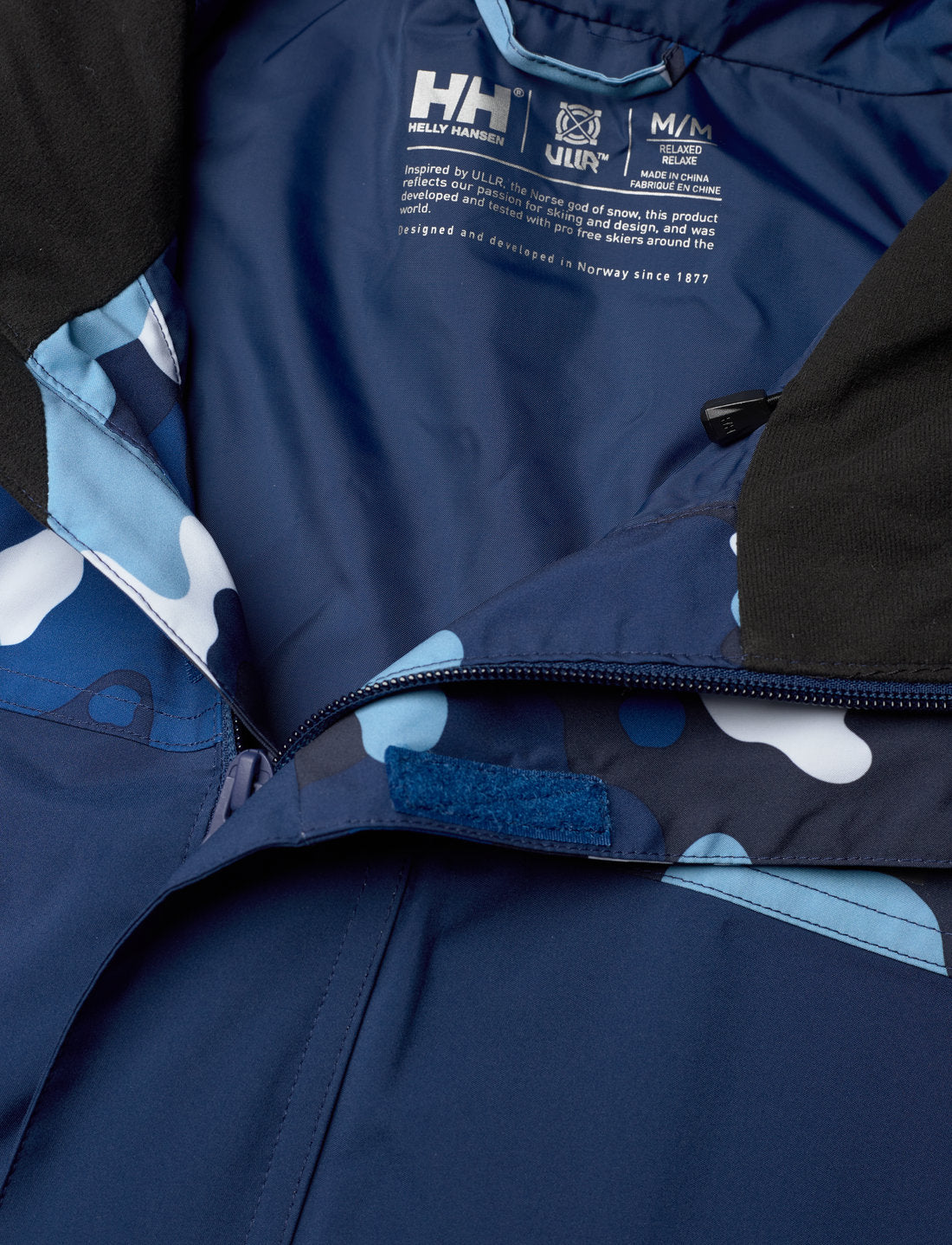 Helly Hansen Men's ULLR D Shell Ski Jacket Skijakke Herre - Ocean Camo -