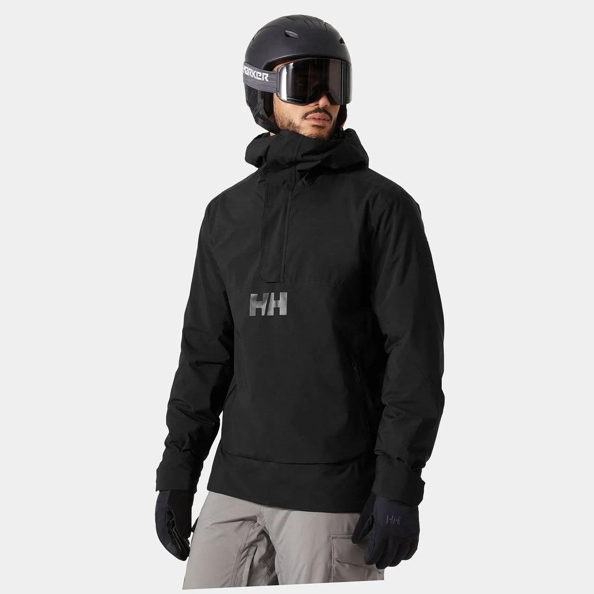 Helly Hansen Men's ULLR D Insulated Ski Anorak Jacket Skijakke Herre - Black -