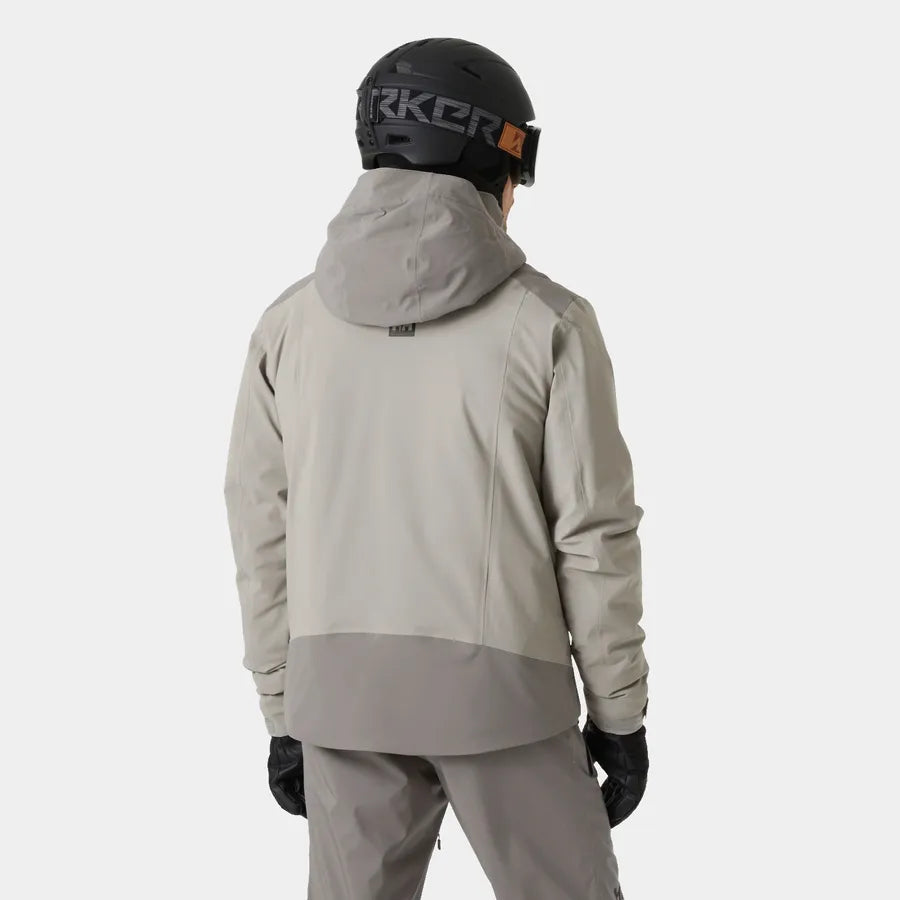 Helly Hansen Men's Alpha 4.0 Skisæt Herre - Concrete / Dark Creek -