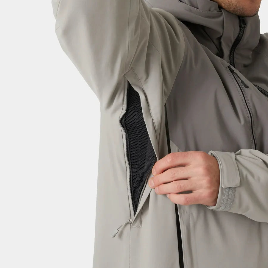 Helly Hansen Men's Alpha 4.0 Skisæt Herre - Concrete / Dark Creek -