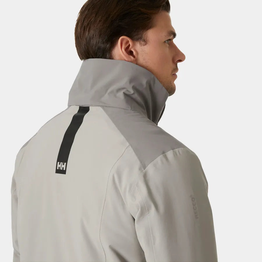 Helly Hansen Men's Alpha 4.0 Skisæt Herre - Concrete / Dark Creek -