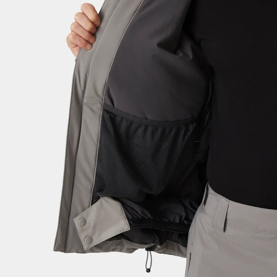 Helly Hansen Men's Alpha 4.0 Skisæt Herre - Concrete / Dark Creek -