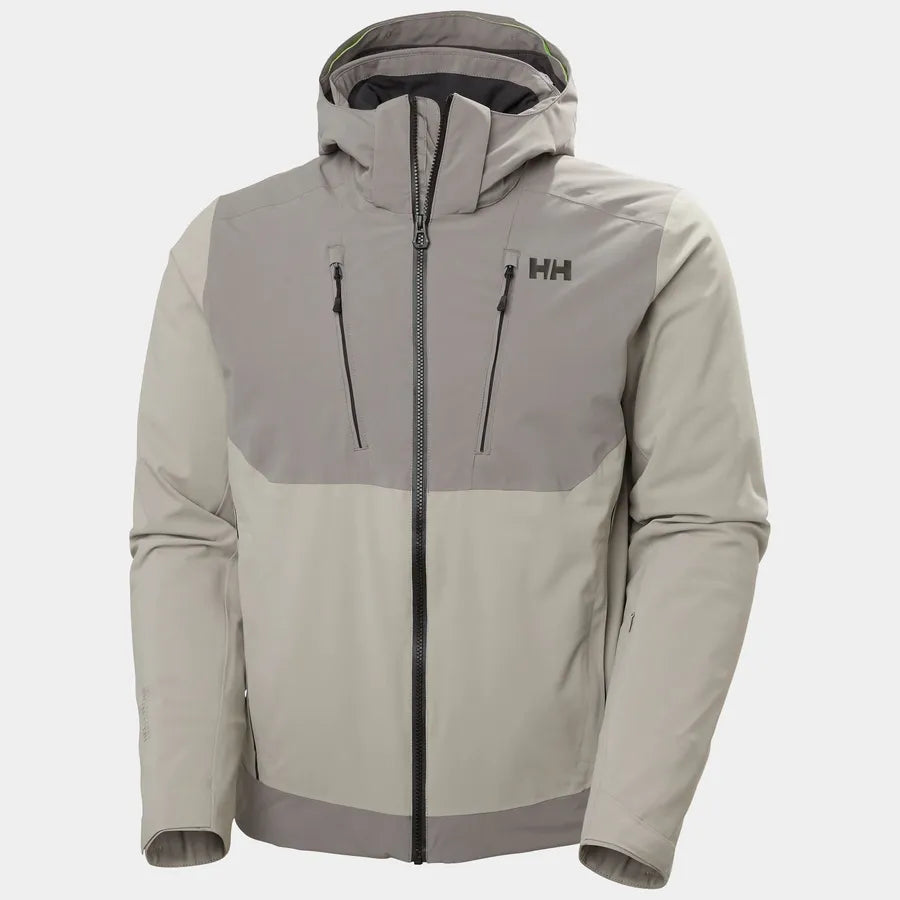 Helly Hansen Men's Alpha 4.0 Skisæt Herre - Concrete / Dark Creek -