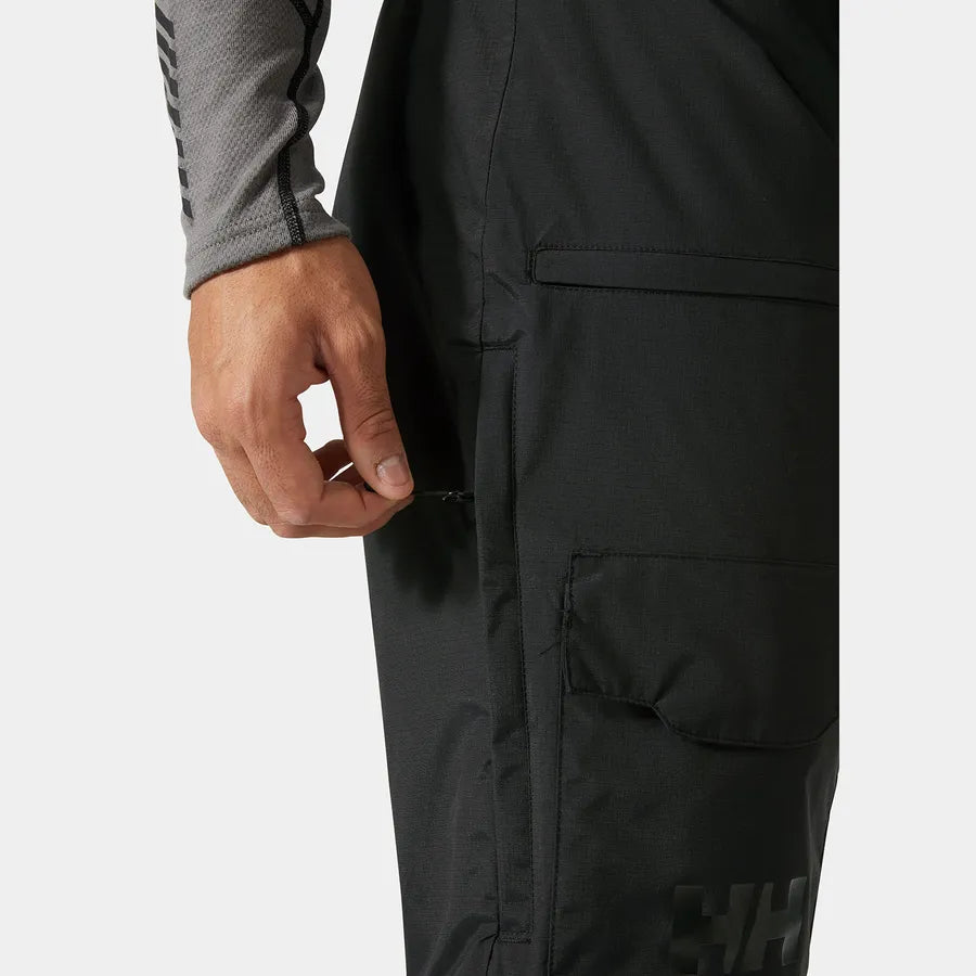 Helly Hansen Men's Straightline & Sogn Bib Cargo Skisæt Herre - Azid Lime / Black -
