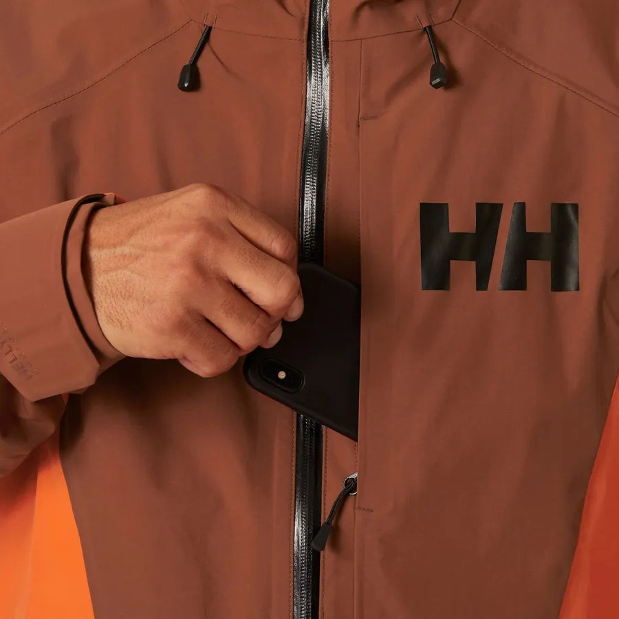 Helly Hansen Men's Sogn Tinden Shell Jacket Skijakke Herre - Iron Oxide -