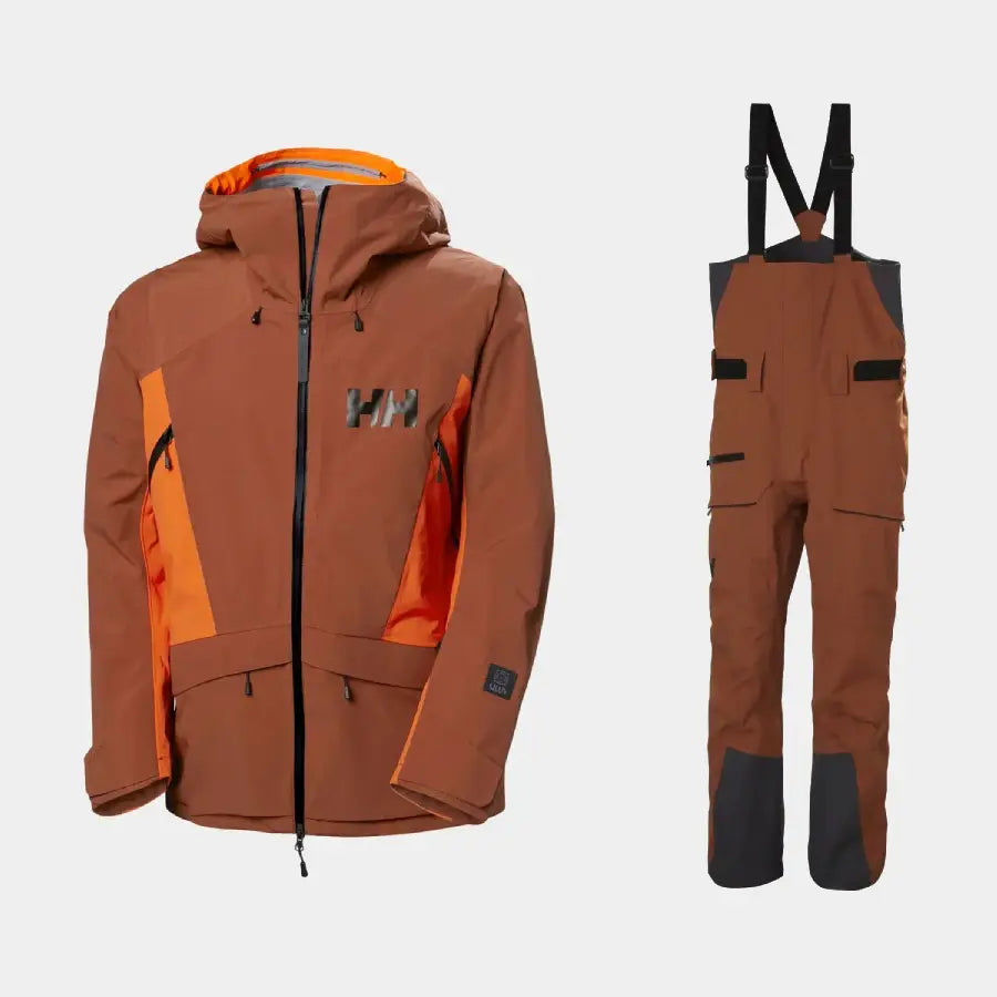 Helly Hansen Men's Sogn Tinden Bib Shell Skisæt Herre - Iron Oxide - 2XL