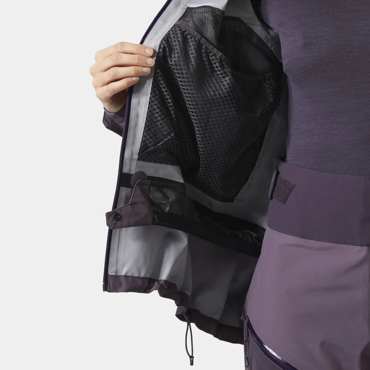 Helly Hansen Women's Sogn Shell Jacket Skijakke Dame - Smoked Purple -