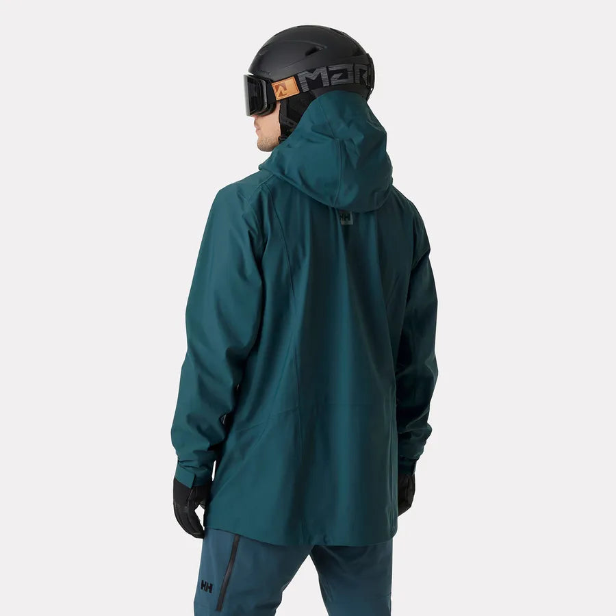 Helly Hansen Men's Alpha Long Ski Shell Jacket Skijakke Herre - Dark Creek -