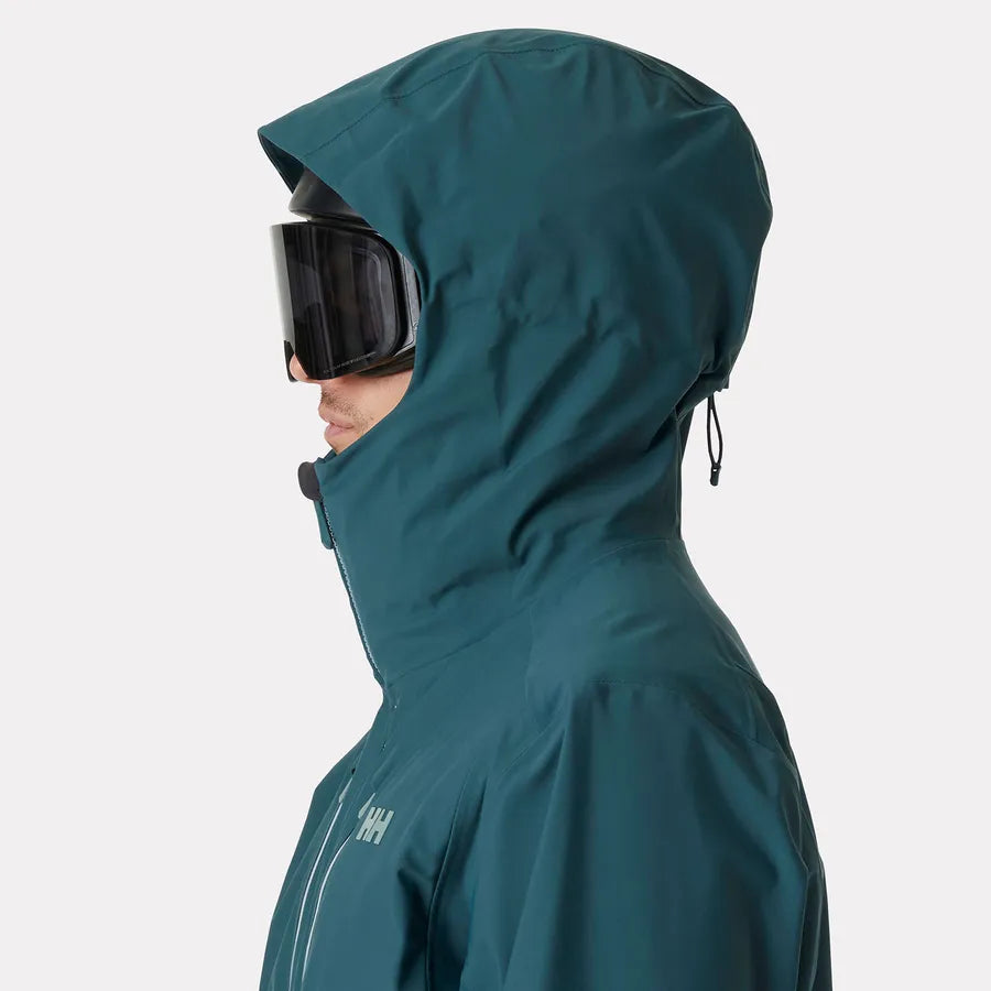 Helly Hansen Men's Alpha Long Ski Shell Jacket Skijakke Herre - Dark Creek -