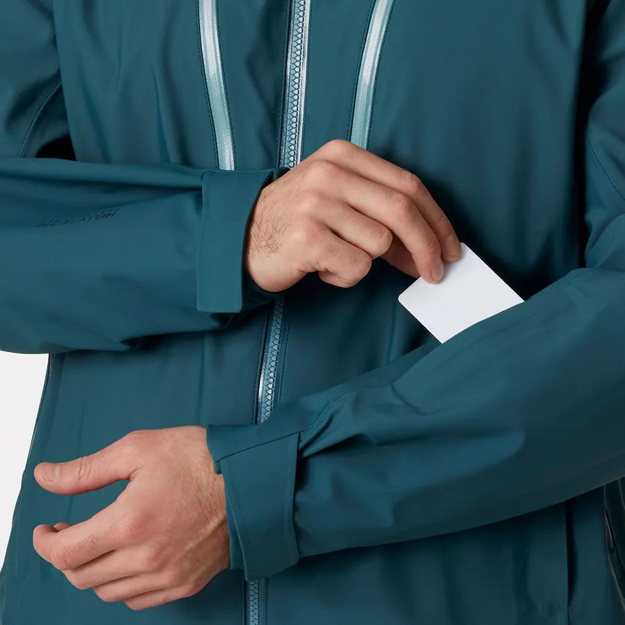 Helly Hansen Men's Alpha Long Ski Shell Jacket Skijakke Herre - Dark Creek -