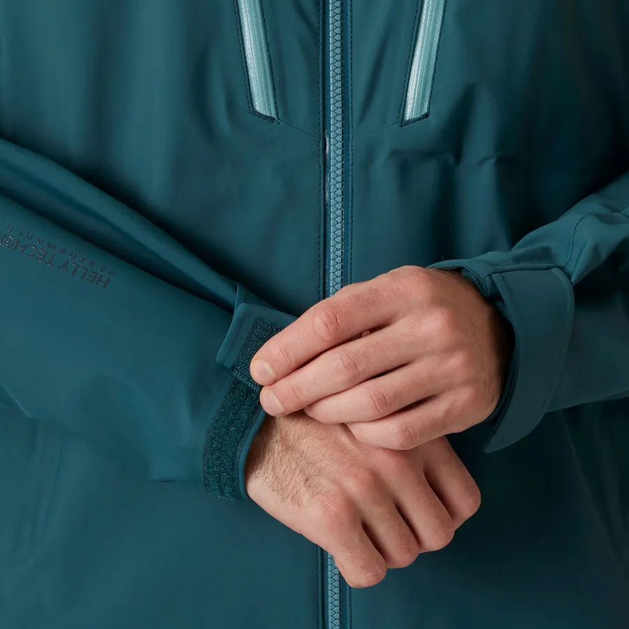 Helly Hansen Men's Alpha Long Ski Shell Jacket Skijakke Herre - Dark Creek -