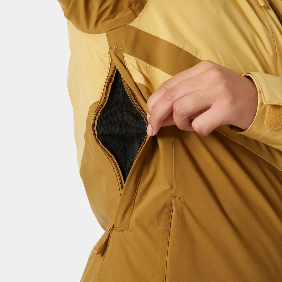 Helly Hansen Women's Edge 3.0 Ski Jacket Skijakke Dame - Sand -