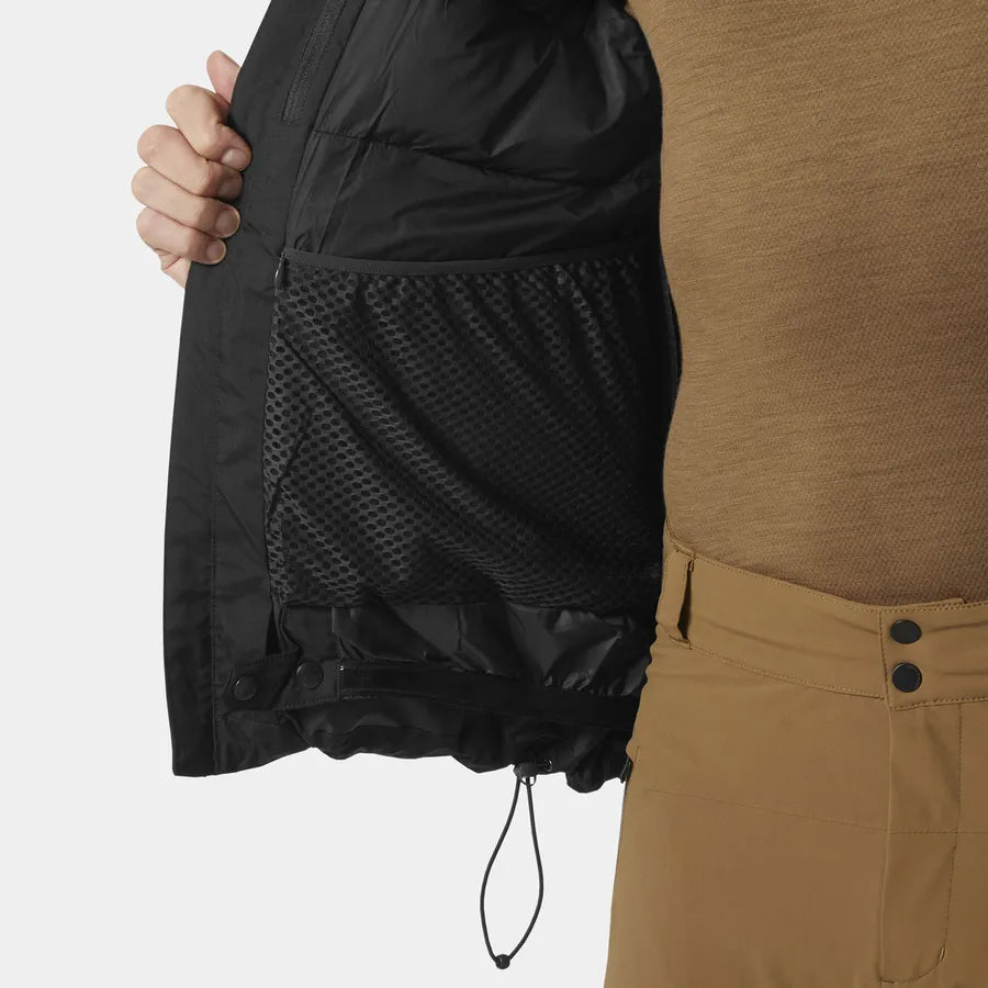 Helly Hansen Men's Kvitfjell Race Puffy Ski Jacket Skijakke Herre - Black -