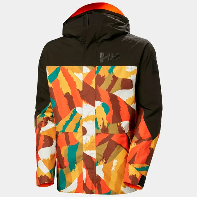 Helly Hansen Men's ULLR™ D Shell Graphic Ski Jacket Skijakke Herre - JPB AOP L