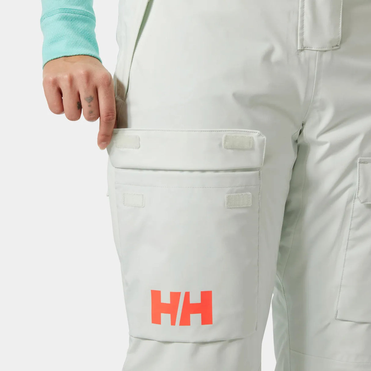 Helly Hansen Women's Switch Cargo Bib Pants Skibukser Dame - Seafoam -