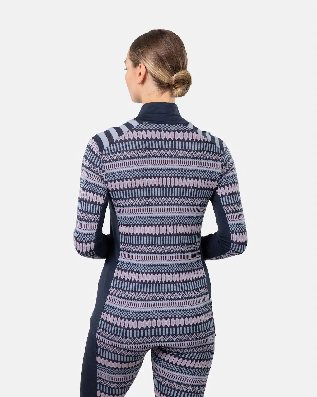 Kari Traa Åkle Half Zip High Waist Skiundertøj Sæt Dame - Royal -