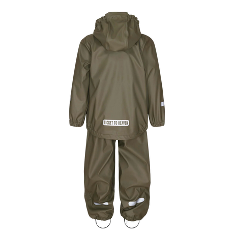 Ticket to Heaven PU Rain Set Regnsæt Børn - Dusty Olive -