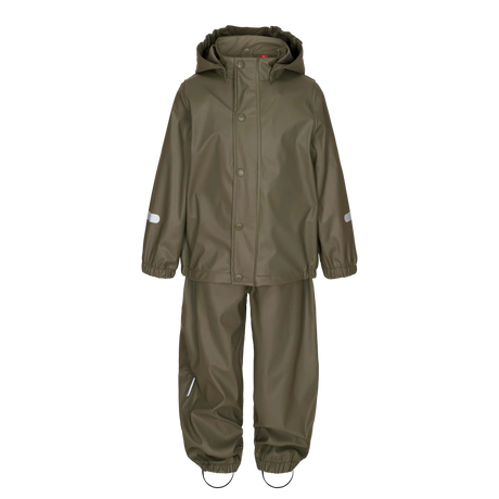 Ticket to Heaven PU Rain Set Regnsæt Børn - Dusty Olive - Dusty Olive