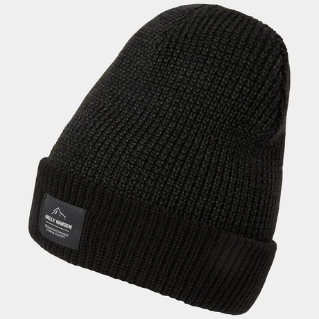 Helly Hansen Unisex Logo Cuff Beanie Strikhue Dame / Herre - Black Onesize