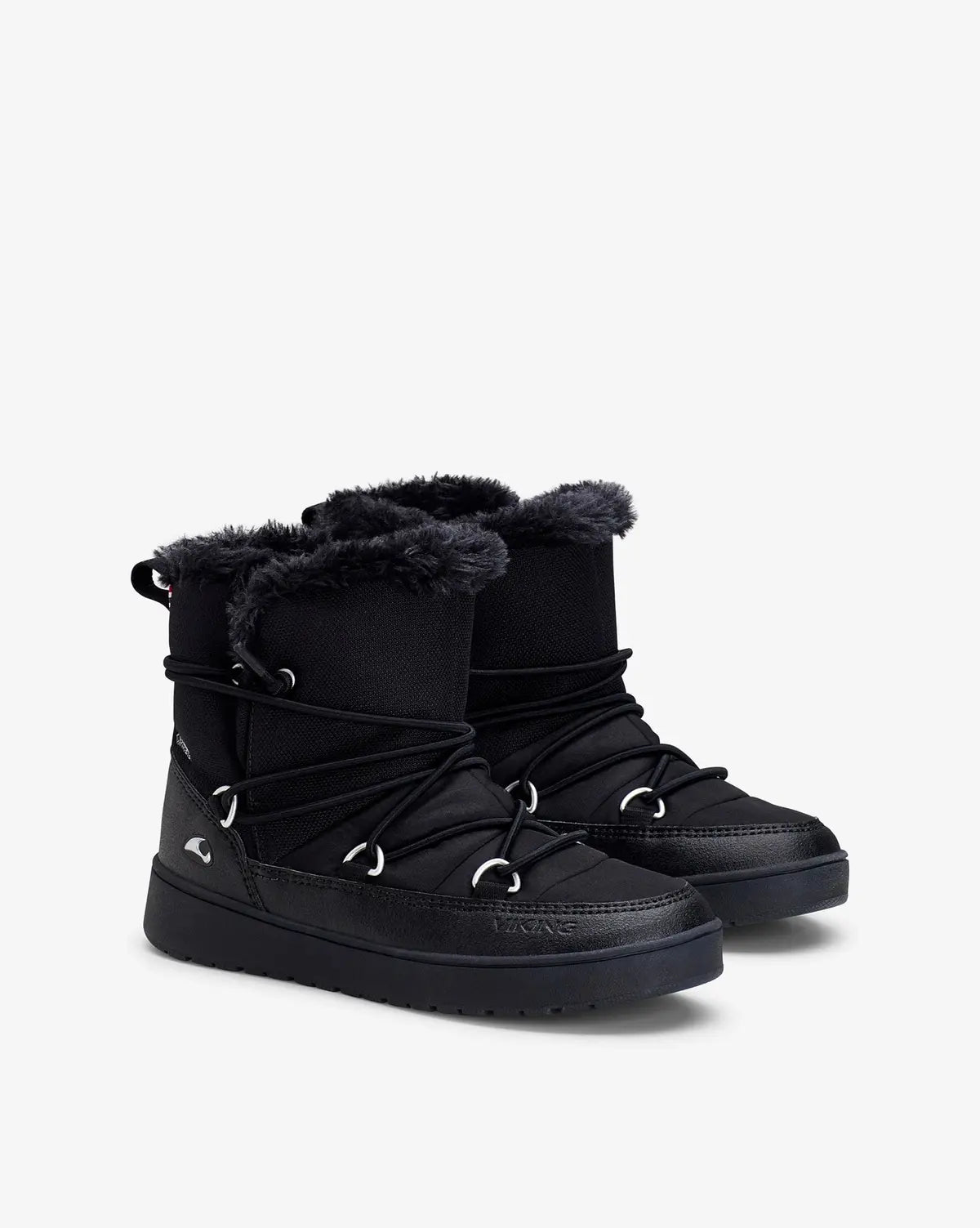 Viking Snofnugg Mid GTX Warm Vinterstøvler Børn - Black -